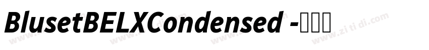 BlusetBELXCondensed 字体转换